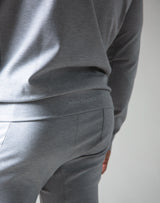 Slim Fit Stretch Pullover Hoodie - Grey