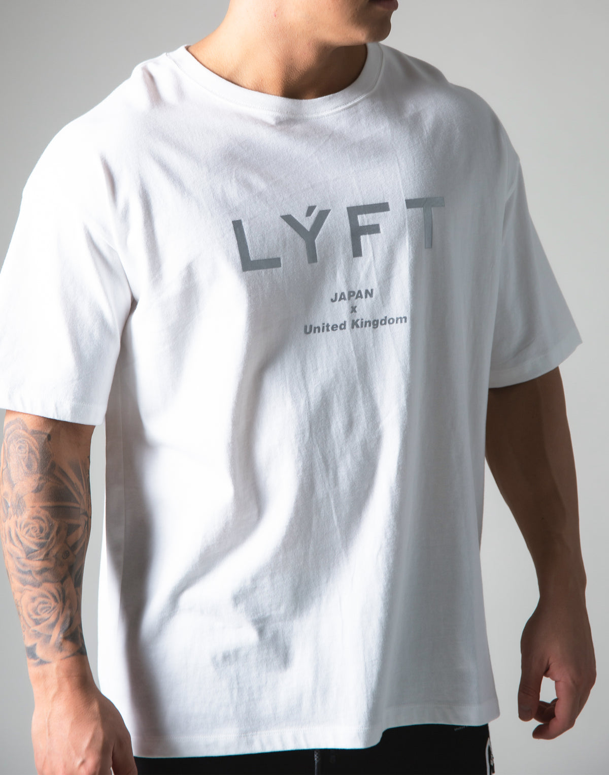 LÝFT Logo Big T-Shirt - White