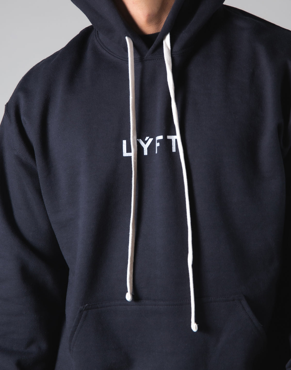 Silver Flag Pullover Hoodie - Black