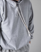 Silver Flag Pullover Hoodie - Grey