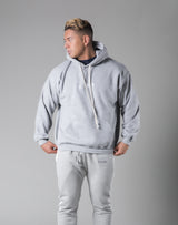 Silver Flag Pullover Hoodie - Grey