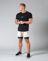 Slim Fit Raglan T-Shirt - Black