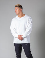 Silver Flag Long Sleeve T-Shirt - White