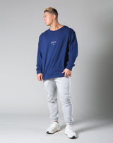 Silver Flag Long Sleeve T-Shirt - Navy