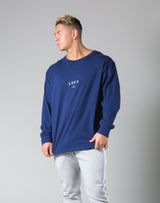 Silver Flag Long Sleeve T-Shirt - Navy