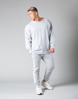 Silver Flag Long Sleeve T-Shirt - Grey