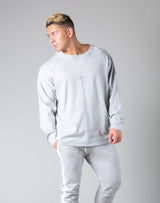 Silver Flag Long Sleeve T-Shirt - Grey