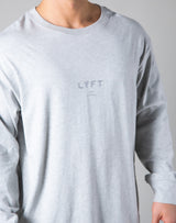 Silver Flag Long Sleeve T-Shirt - Grey