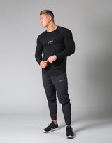 Slim Fit Raglan Long Sleeve T-Shirt - Black