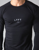 Slim Fit Raglan Long Sleeve T-Shirt - Black