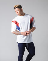 Under Arm Wide 2 Line Big T-Shirt "Wide Body" - White