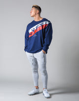 Stripe Long Sleeve T-Shirt - Navy