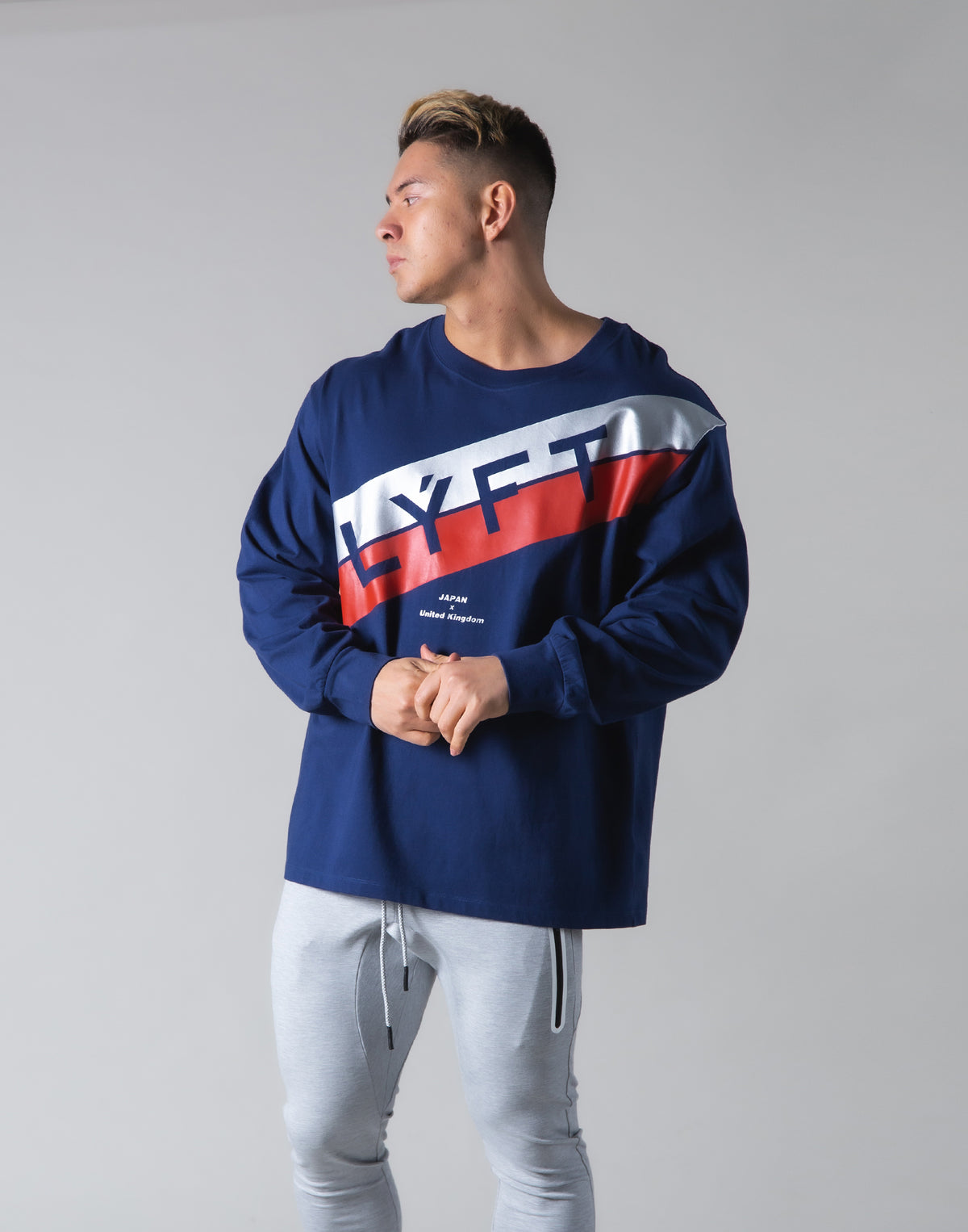 Stripe Long Sleeve T-Shirt - Navy