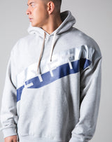 Stripe Pullover Hoodie - Grey