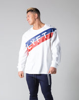 Stripe Long Sleeve T-Shirt - White