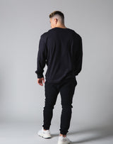 Stripe Long Sleeve T-Shirt - Black