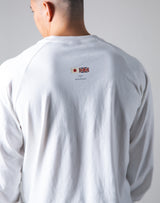 London Punk Raglan Long Sleeve T-Shirt - White