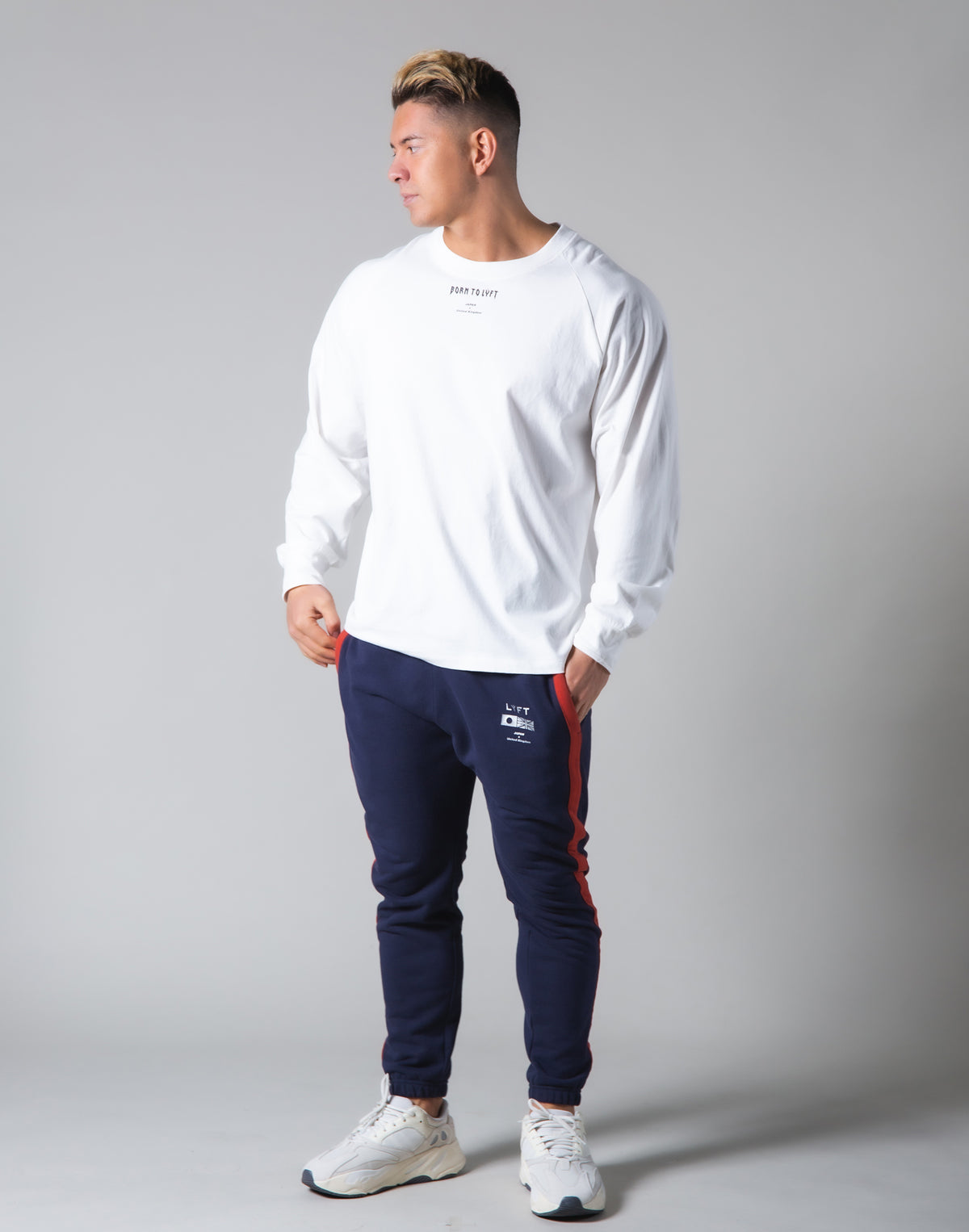 London Punk Raglan Long Sleeve T-Shirt - White