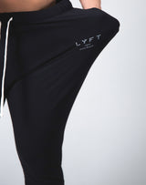 2way Stretch Warm Sweat Pants - Black