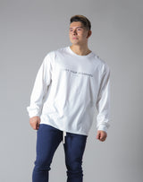 LÝS Message Print Long Sleeve T-Shirt - White