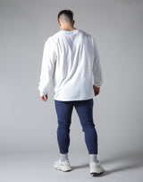 LÝS Message Print Long Sleeve T-Shirt - White