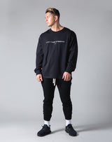 LÝS Message Print Long Sleeve T-Shirt - Black