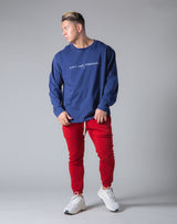 LÝS Message Print Long Sleeve T-Shirt - Navy