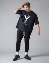 Big Y Logo Big T-Sirt "Wide Body" - Black