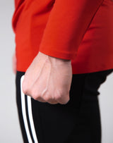 2Way Seamless Slim Fit Long Sleeve Tee - Blood Orange
