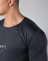 2Way Seamless Slim Fit Long Sleeve Tee - Dark Grey