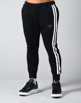 2Way Stretch Side 2 Line Warm Sweat Pants - Black