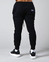 2Way Stretch Side 2 Line Warm Sweat Pants - Black