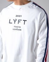 2021 Logo 2 Line Long Sleeve Tee "Wide Body" - White
