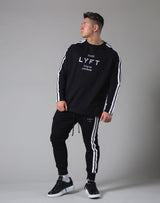 2021 Logo 2 Line Long Sleeve Tee "Wide Body" - Black