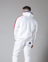 2Way Stretch 2 Line Warm Pullover Hoodie - White