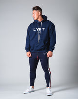 <transcy>Symbolic Emblem Pullover Hoodie --Navy</transcy>