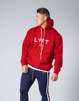 <transcy>Symbolic Emblem Pullover Hoodie --Red</transcy>