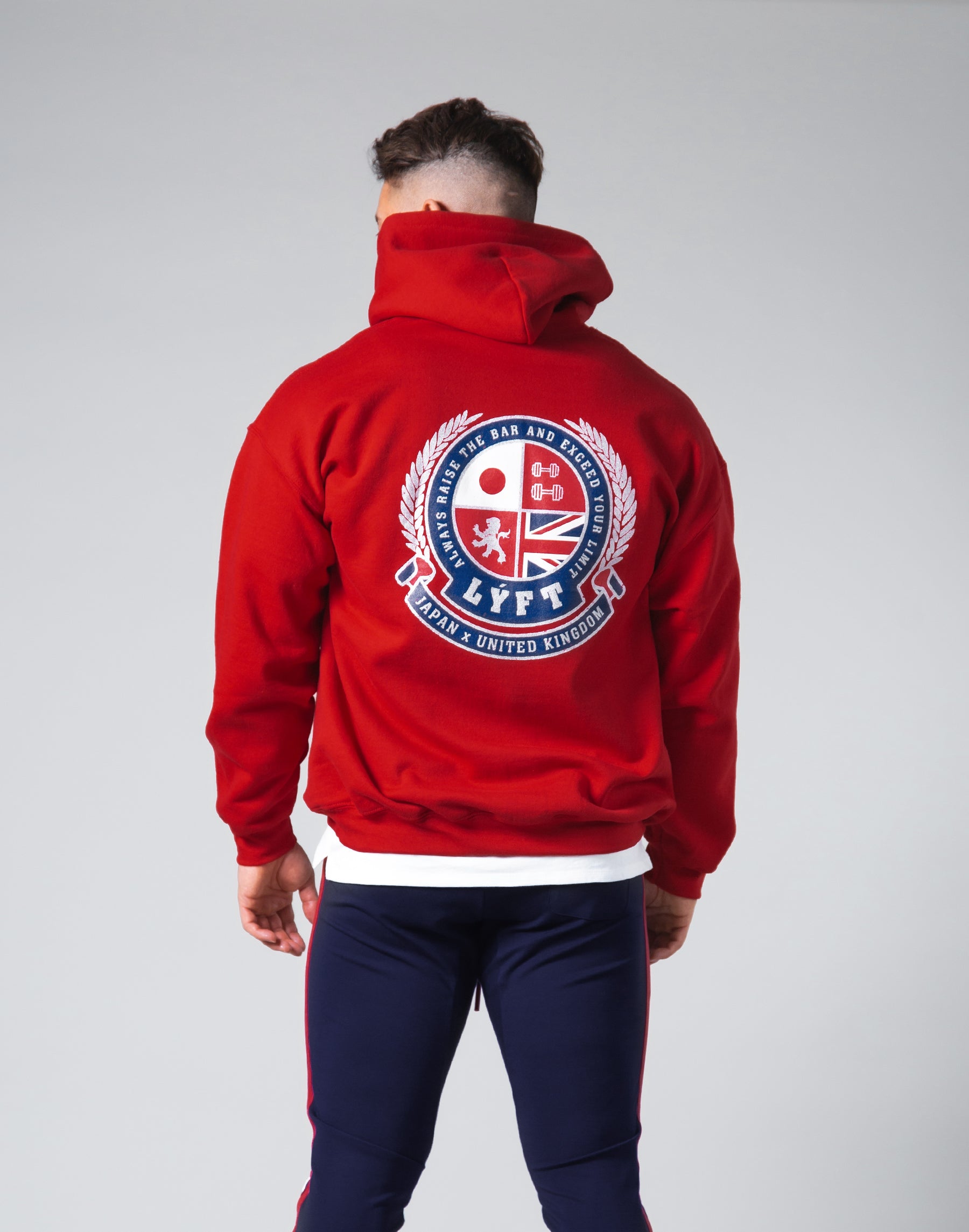 Symbolic Emblem Pullover Hoodie --Red – LÝFT
