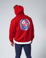 <transcy>Symbolic Emblem Pullover Hoodie --Red</transcy>