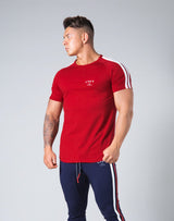 Slim Fit 2 Line T-Shirt - Red