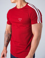 Slim Fit 2 Line T-Shirt - Red