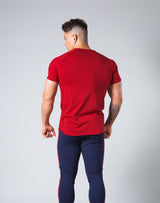 Slim Fit 2 Line T-Shirt - Red