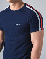 Slim Fit 2 Line T-Shirt - Navy