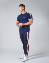 Slim Fit 2 Line T-Shirt - Navy