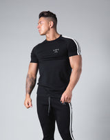 Slim Fit 2 Line T-Shirt - Black