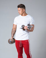 Slim Fit 2 Line T-Shirt - White