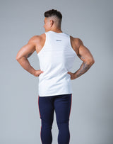 <transcy>Rear Patch Piping Tanktop --White</transcy>