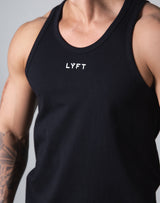 Rear Patch Piping Tanktop - Black