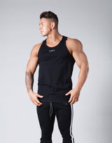 Rear Patch Piping Tanktop - Black