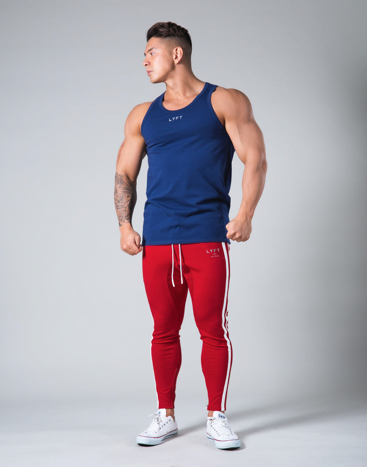 Rear Patch Piping Tanktop - Navy